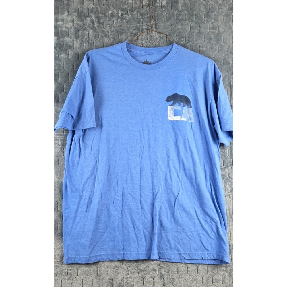 Blue California Bear T Shirt XX-Large